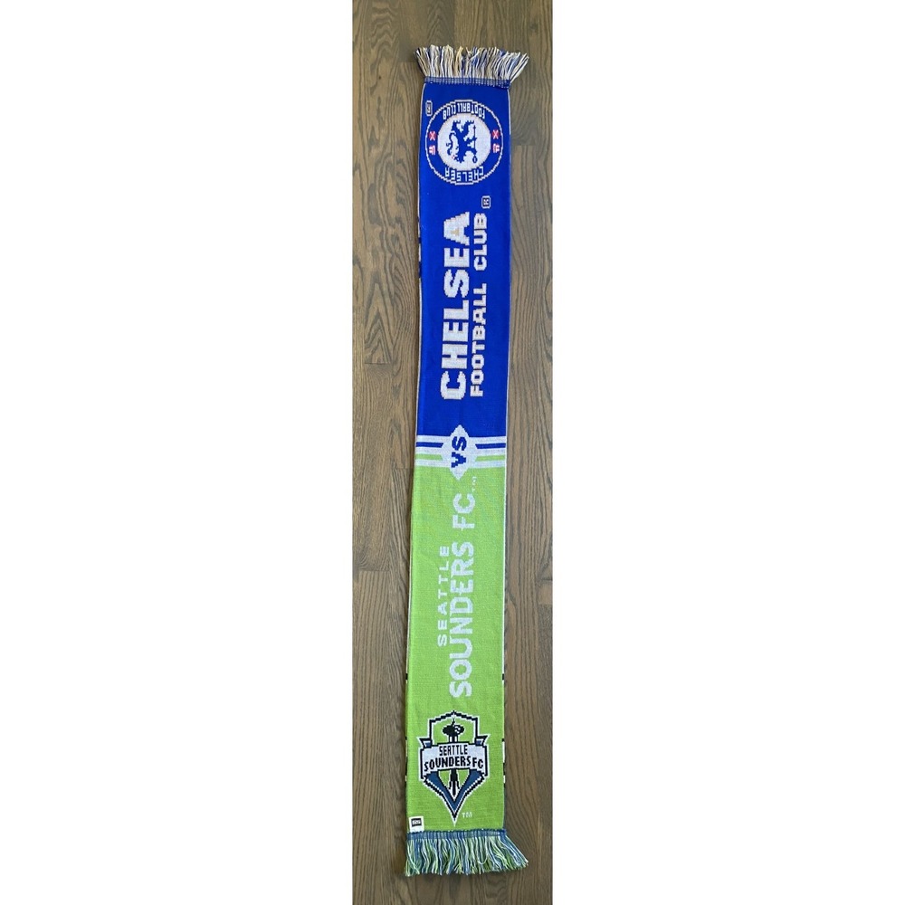 Seattle Sounders FC vs Chelsea Football Club Scarf Soccer MLS
